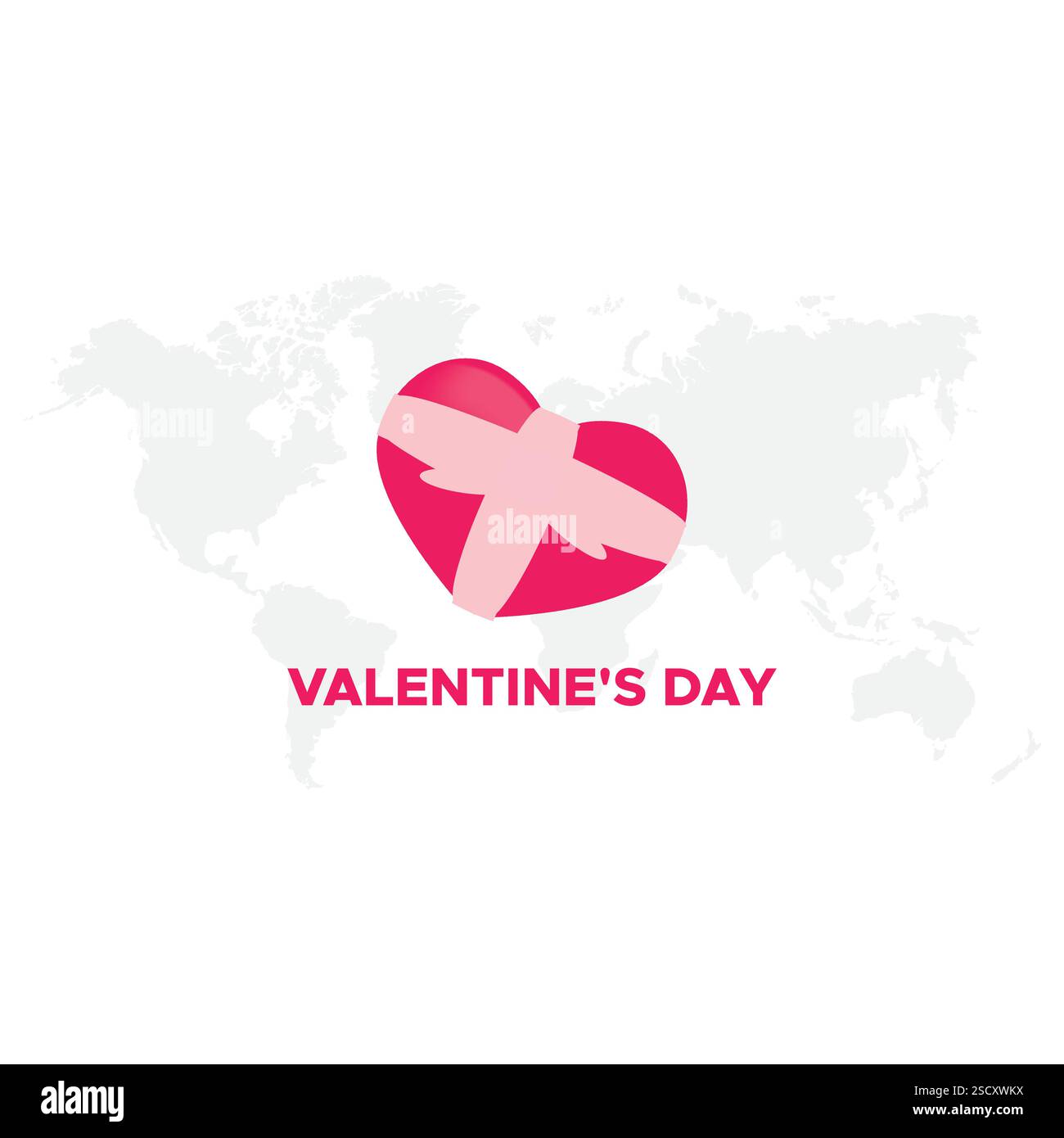 Happy Valentines Day Typografie Vektor Illustration. Romantisches Design für valentinstag am 14. Februar. Tapete, Flyer, Poster Stock Vektor