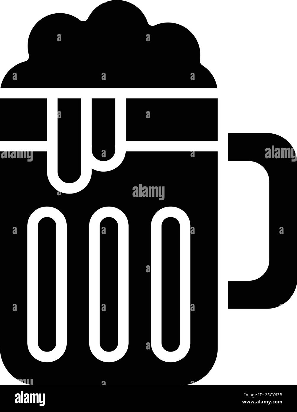 Bier Vektor-Symbol Design-Illustration Stock Vektor