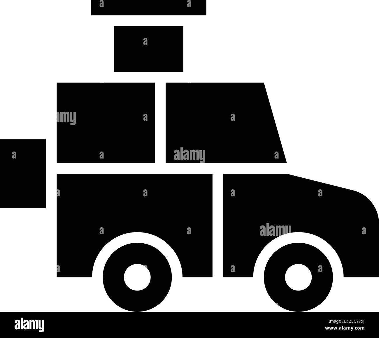 Illustration Zum Design Des Jeep-Vektor-Symbols Stock Vektor