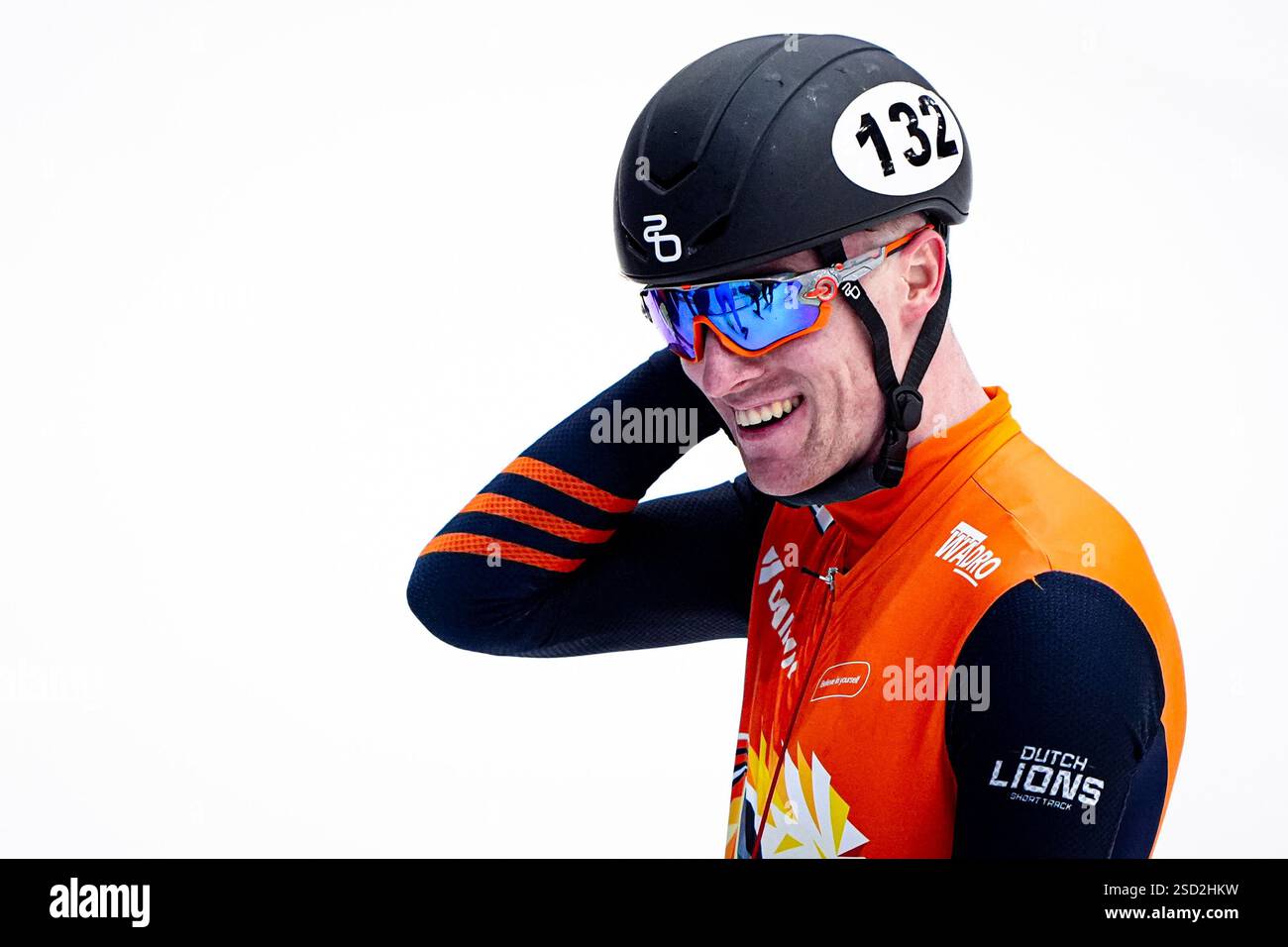 Tilburg, Niederlande. Februar 2025. TILBURG, NIEDERLANDE - 7. FEBRUAR: Sven Roes of Netherlands während der ISU World Tour 2024-2025 im IJsportcentrum am 7. Februar 2025 in Tilburg, Niederlande (Foto: Andre Weening/Orange Pictures) Credit: Orange Pics BV/Alamy Live News Stockfoto