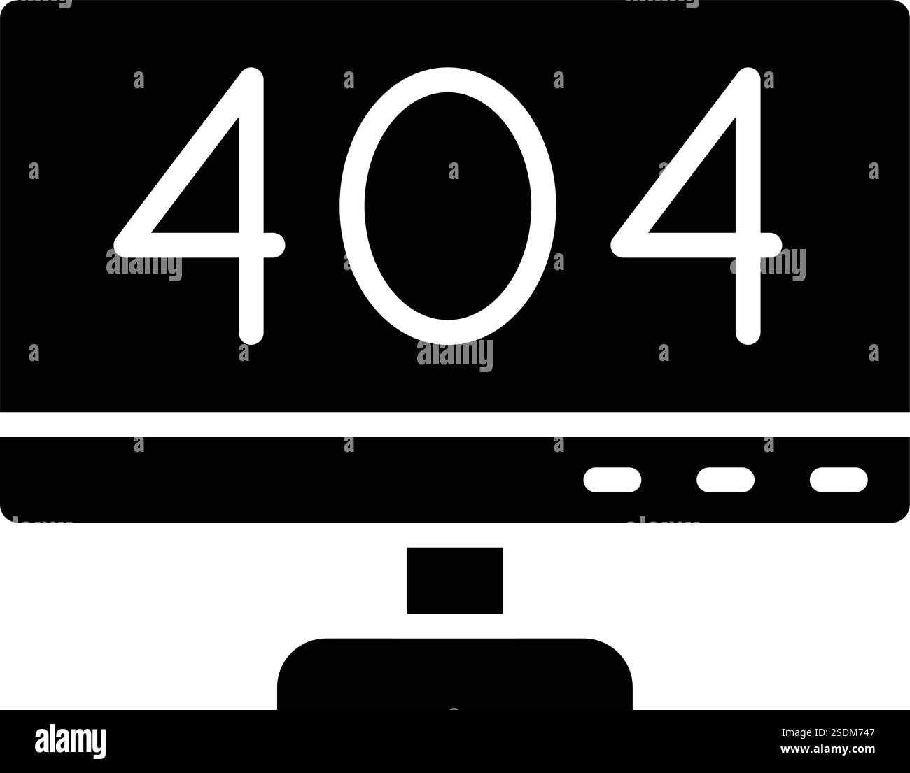 404 Fehlervektor-Symbol-Entwurfsdarstellung Stock Vektor