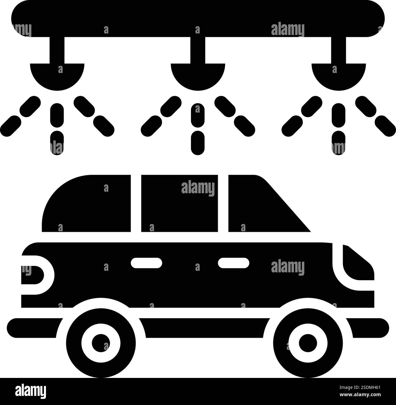 Autowaschanlage Vektor-Symbol Design-Illustration Stock Vektor