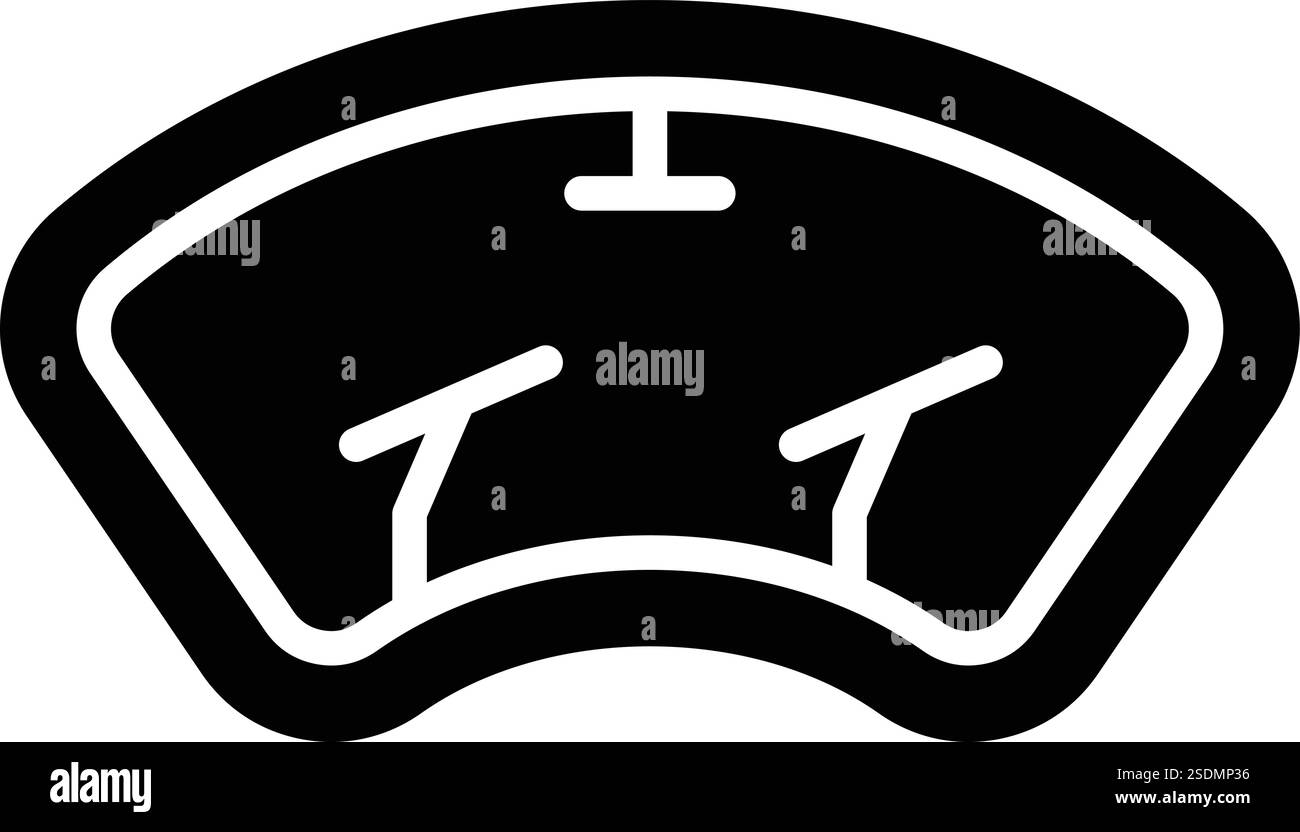 Windschutzscheibe Vektor Symbol Design Illustration Stock Vektor