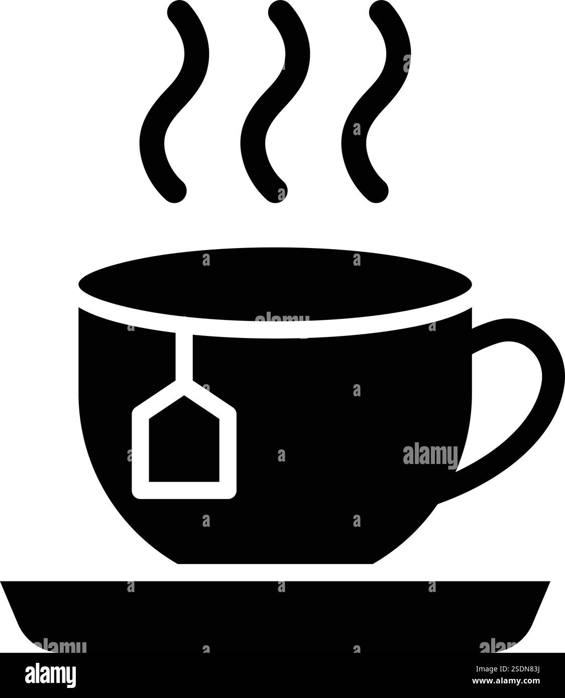 Teetasse Vektor-Symbol Design Illustration Stock Vektor