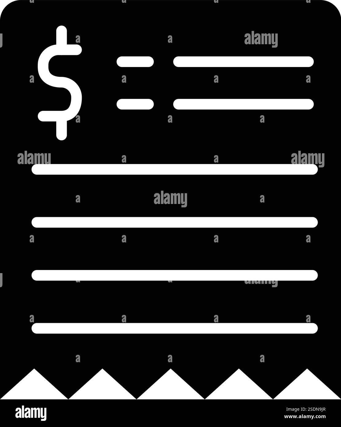 Abbildung Des Symbols „Belegvektor“ Stock Vektor