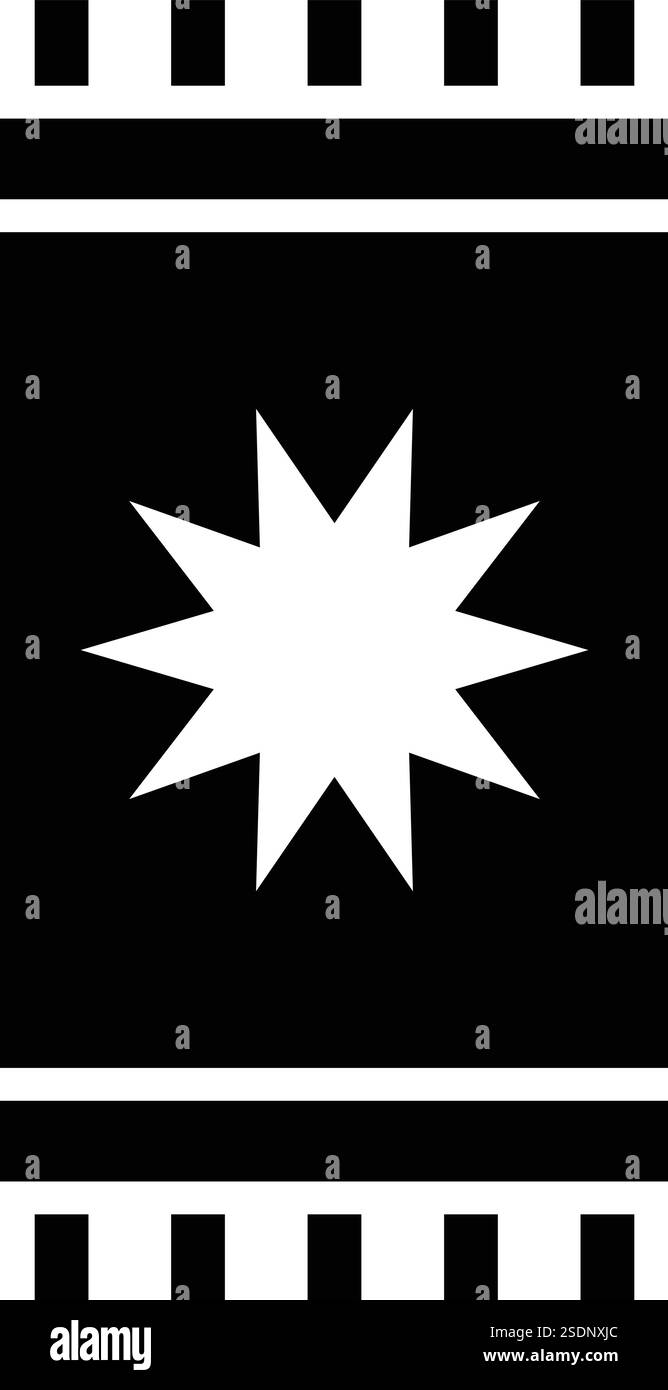 Teppich Vektor-Symbol Design-Illustration Stock Vektor