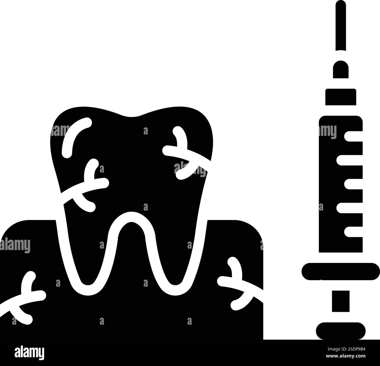 Anästhesie-Vektor-Symbol-Design-Illustration Stock Vektor