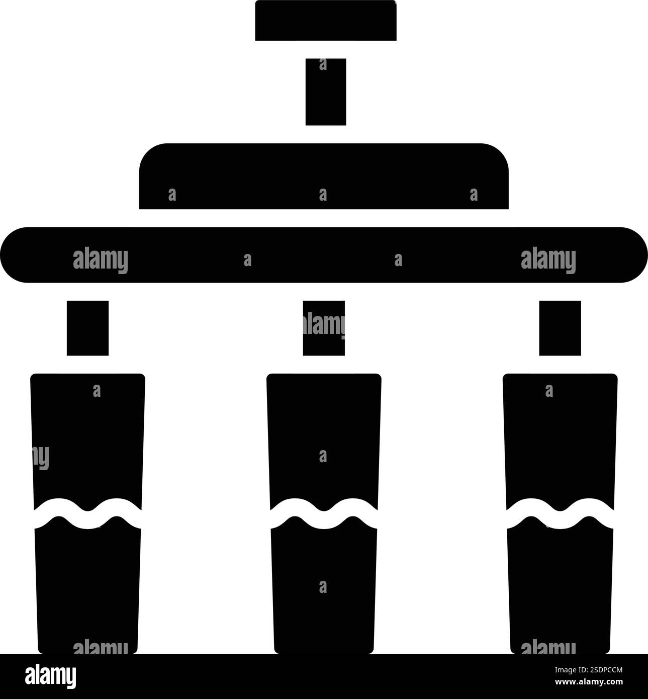 Wasserfilter Vektor-Symbol Design-Illustration Stock Vektor