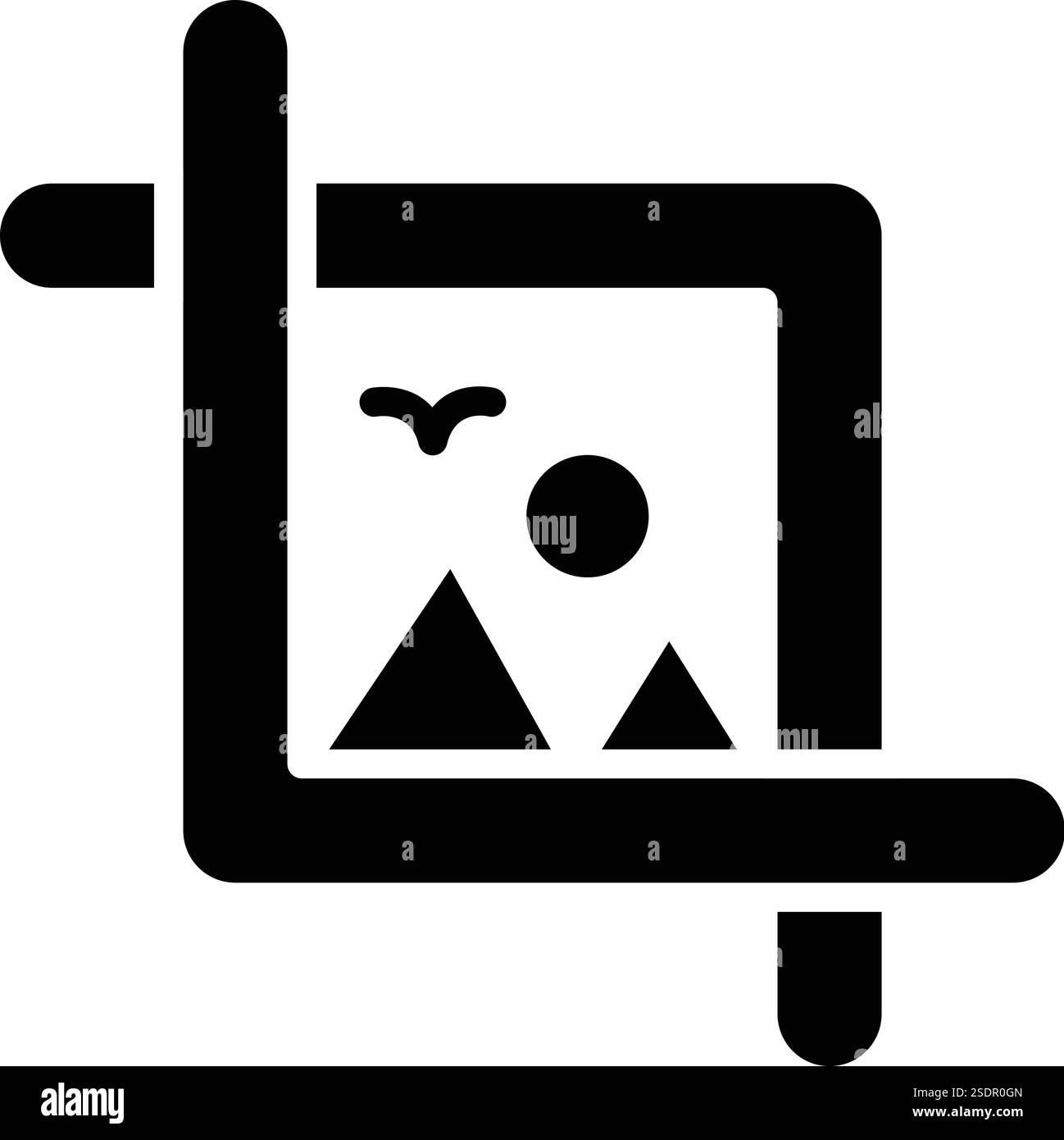 Symbol „Beschneiden Vektor“ Entwurfsdarstellung Stock Vektor