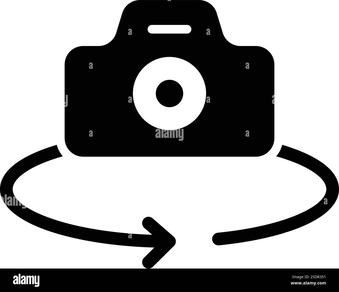 Vektorsymbol Drehen, Konstruktionsabbildung Stock Vektor