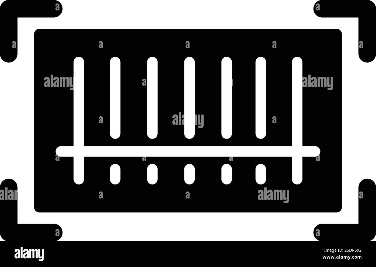 Produktcode Vektor-Symbol Design-Illustration Stock Vektor