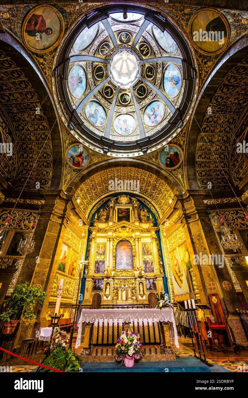 basilika des Heiligtums von Lluc, 17. Jahrhundert, Escorca, Sierra de Tramuntana, Mallorca, Balearen, Spanien. Stockfoto