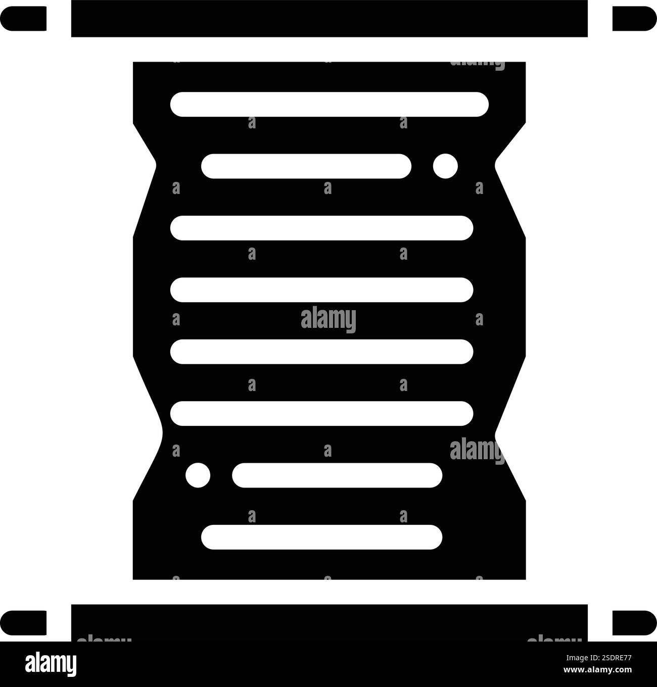 Bildlauf-Vektor-Symbol Design-Illustration Stock Vektor