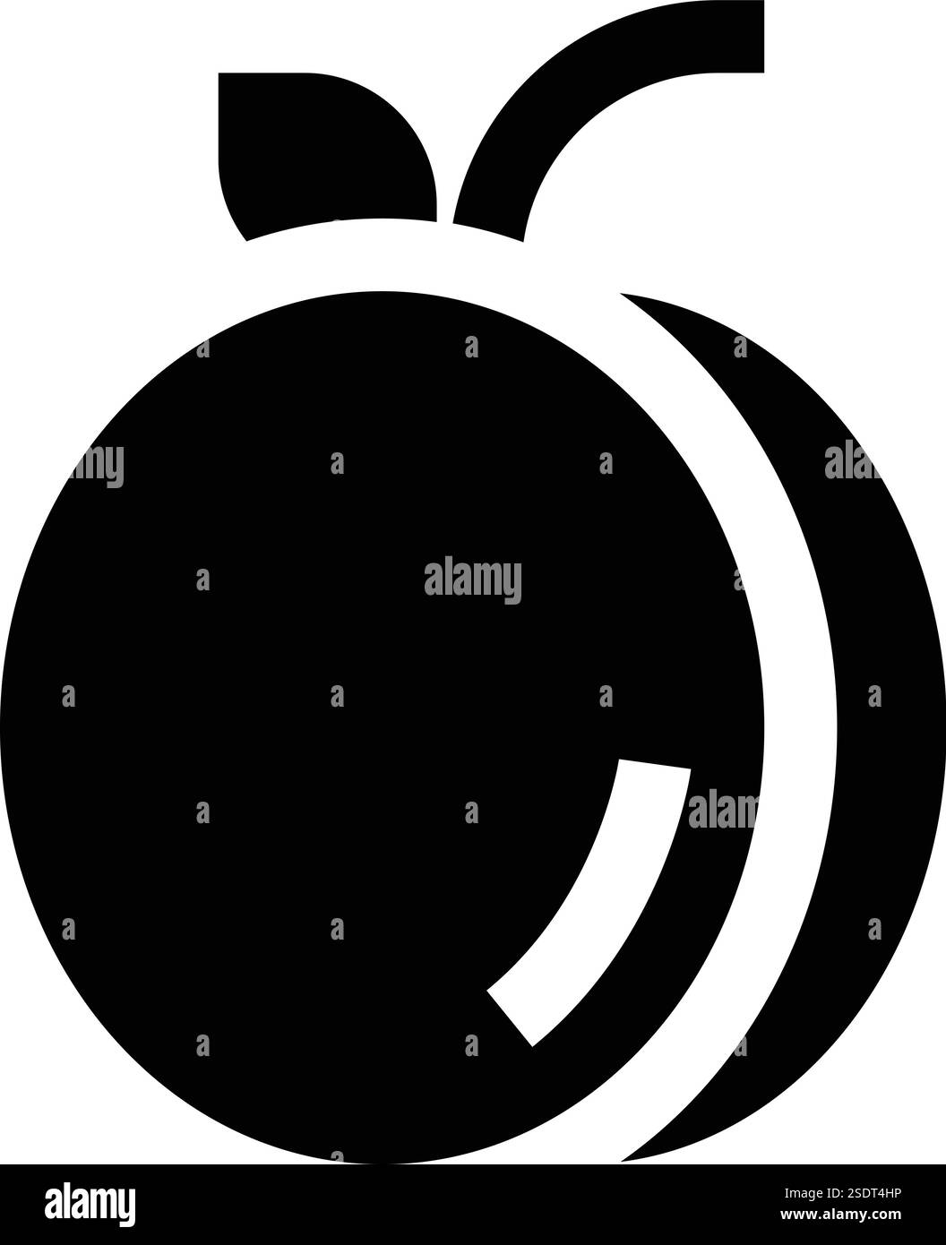 Aprikose Vektor-Symbol Design Illustration Stock Vektor