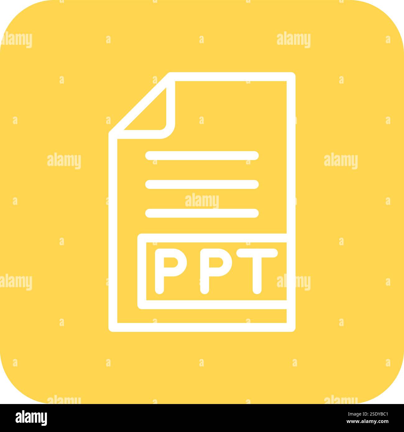 Illustration zum Design des PPT-Vektorsymbols Stock Vektor