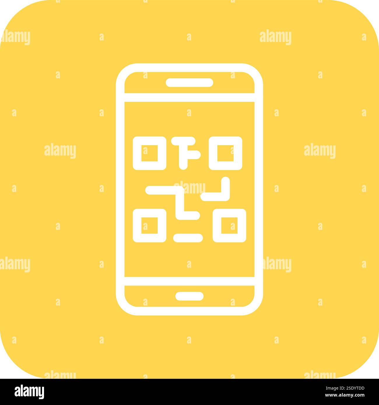 QR-Code Vektorsymbol Design-Illustration Stock Vektor