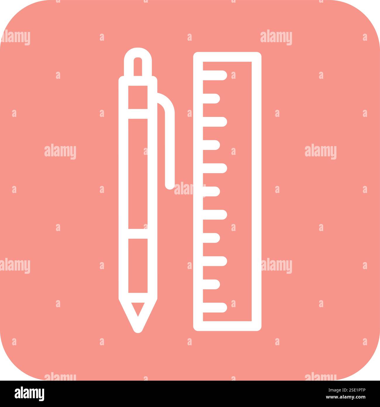 Schreibwaren Vektor Symbol Design Illustration Stock Vektor