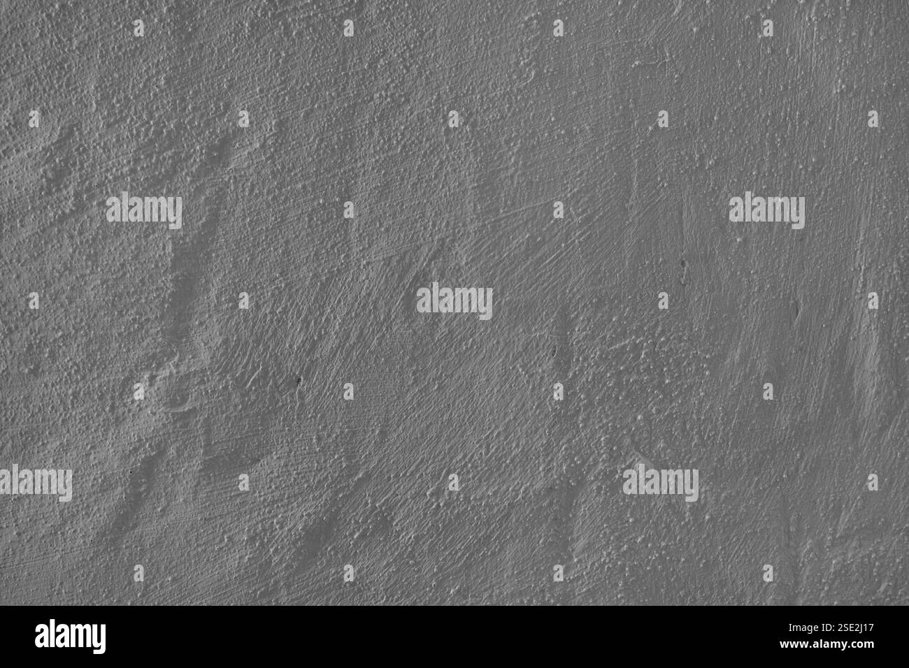 Stuckputzoberfläche, Pinselstrich Hintergrund, Nahaufnahme, Makrostruktur von grau lackiertem Zement, Betonwandstruktur. Tapete, Hintergrund, Architektur Stockfoto