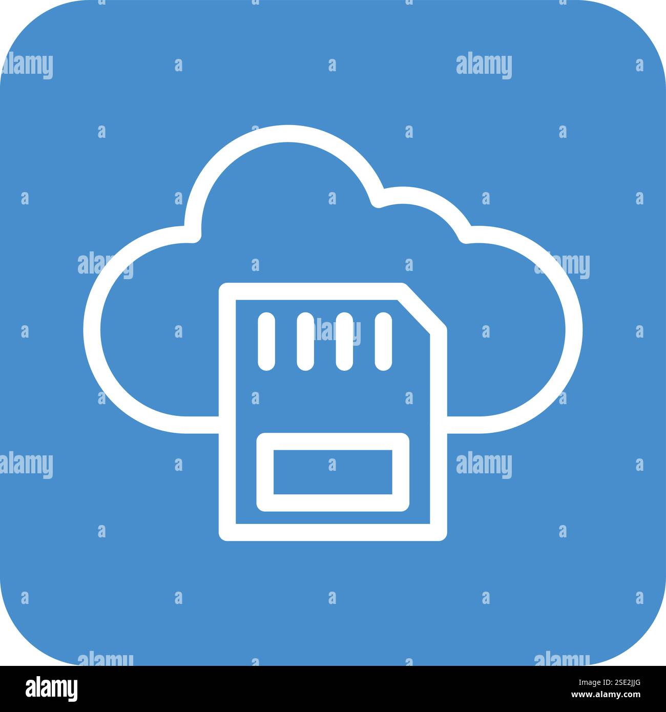 SD-Karte Vektorsymbol Design-Illustration Stock Vektor