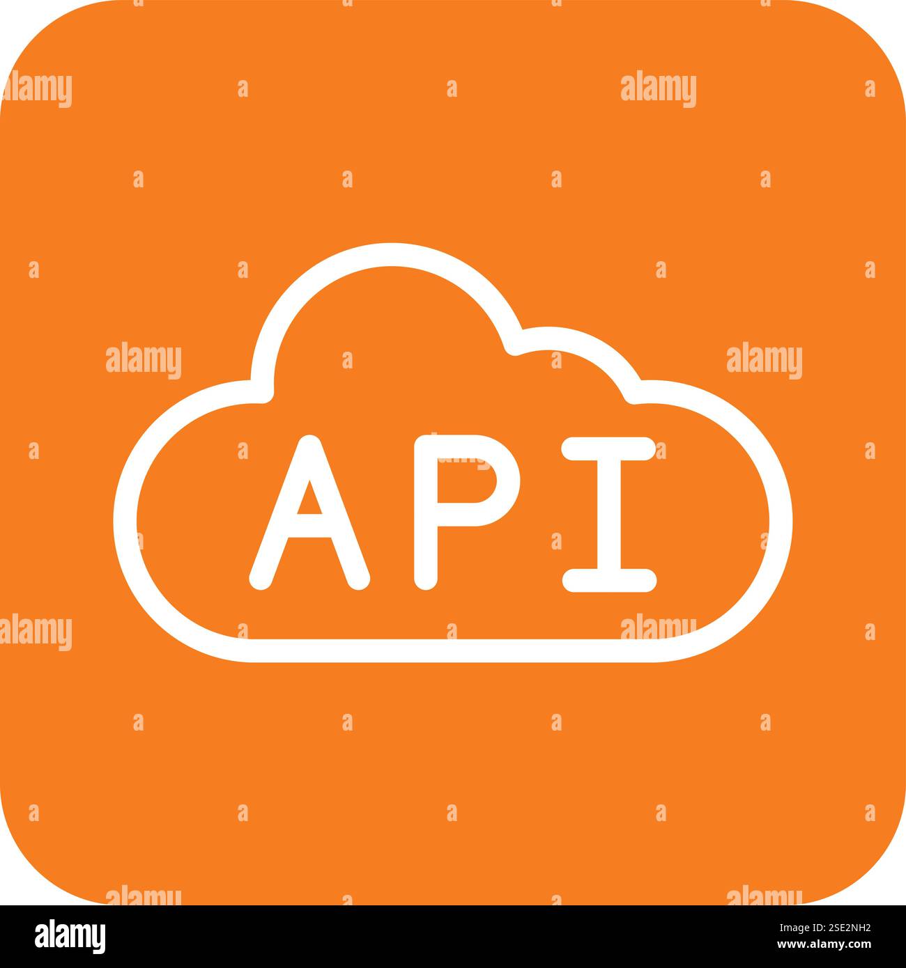 Api-Vektor-Symbol-Entwurfsdarstellung Stock Vektor