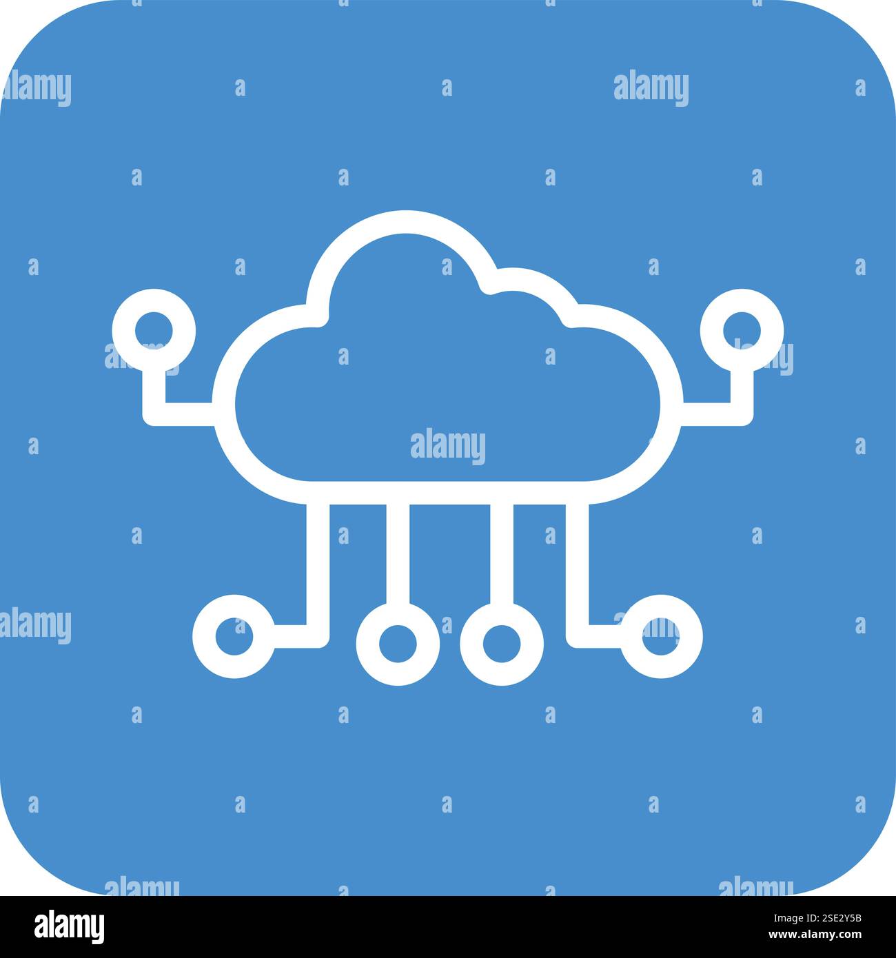 Cloud Computing Vektor-Symbol Konstruktionsdarstellung Stock Vektor