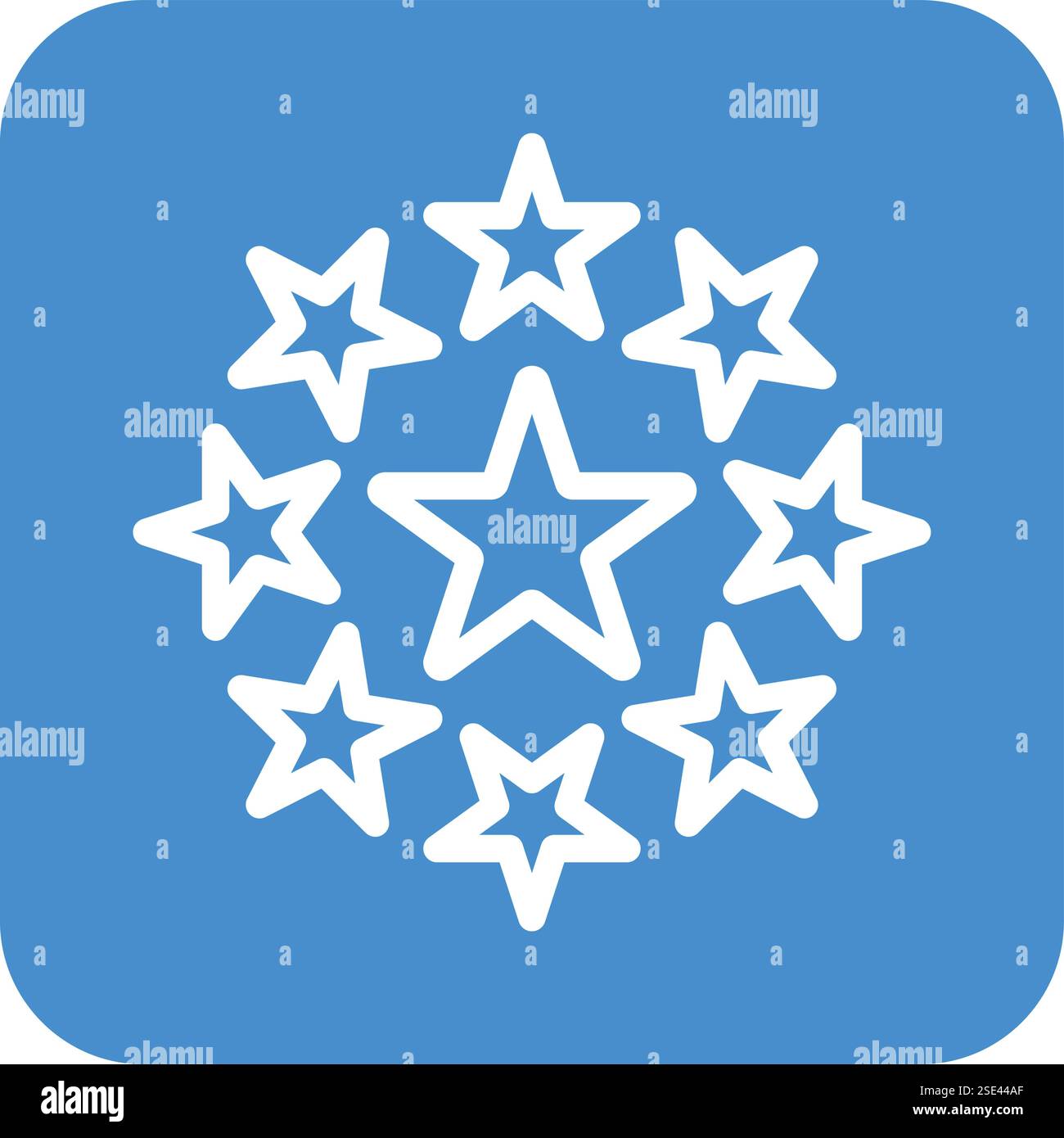 Sternvektor-Symbol Design-Illustration Stock Vektor