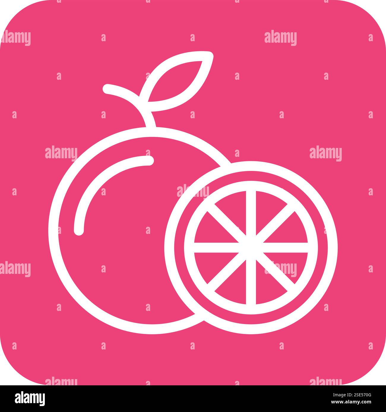 Orangefarbenes Vektorsymbol – Designillustration Stock Vektor