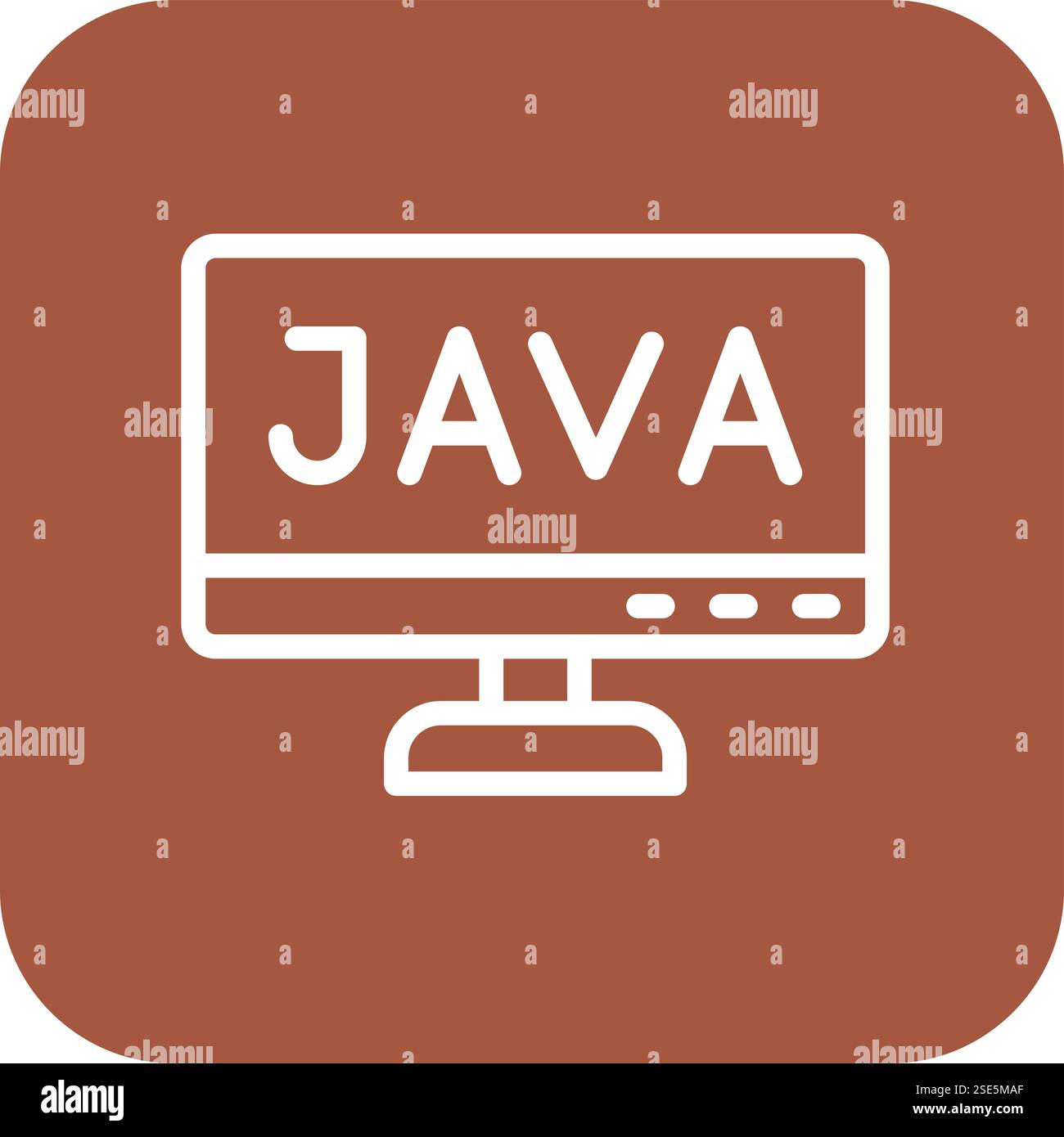 Java Vector Icon Design-Illustration Stock Vektor