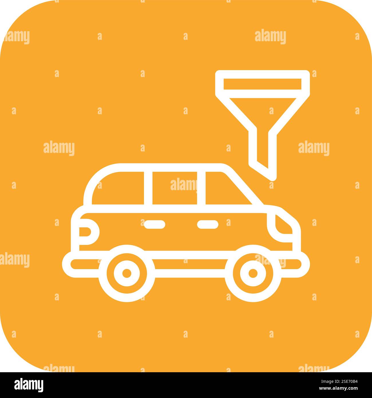 Trichtervektor-Symbol Konstruktionsabbildung Stock Vektor