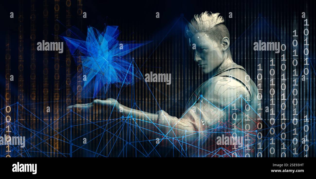 Digital Marketing Strategie mit Management Plattform Technologie Stockfoto