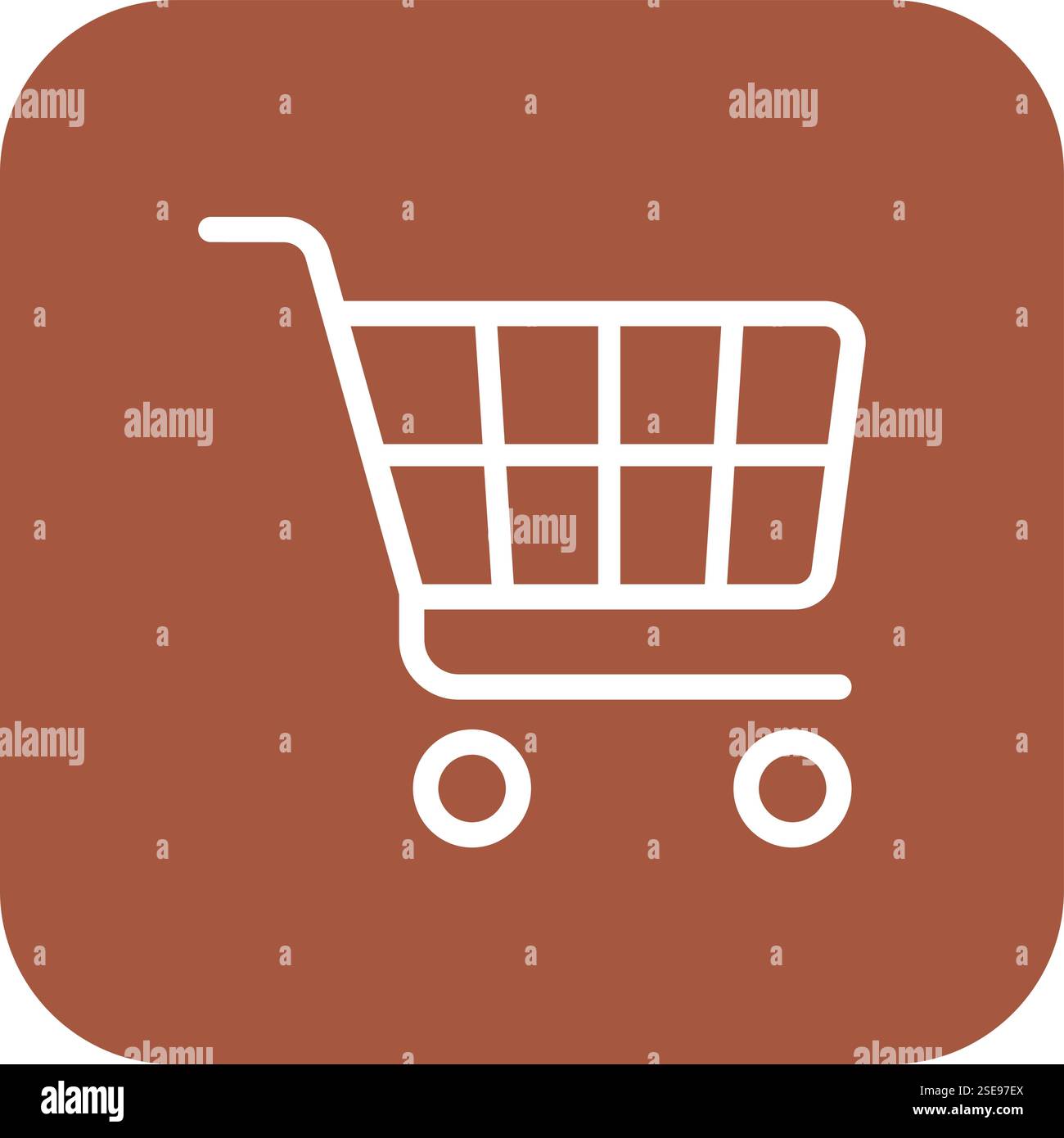 Warenkorb Vektor-Symbol Design-Illustration Stock Vektor