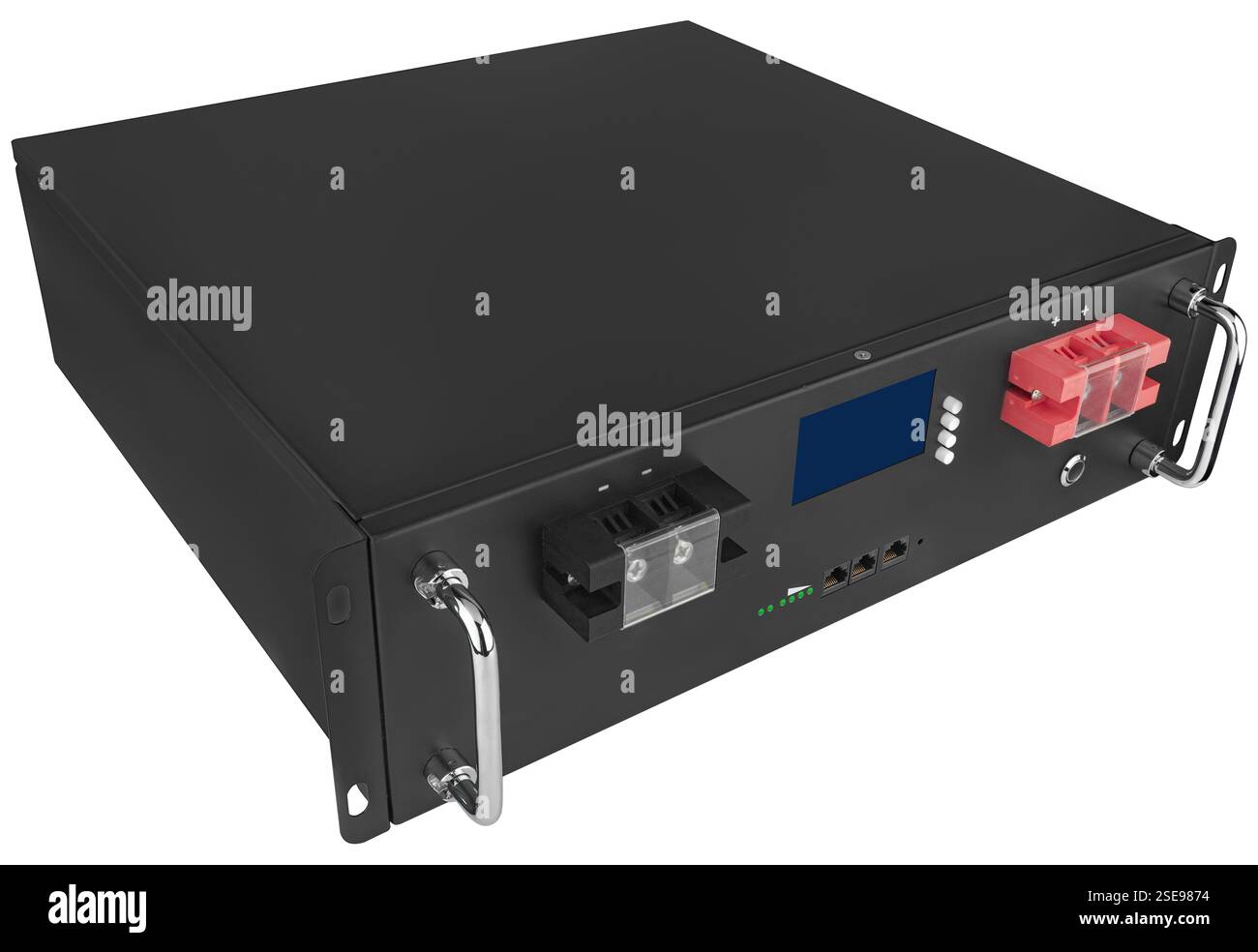 Akku mit hoher Kapazität. Entwickelt für den Einsatz in alternativer Energie. Stockfoto