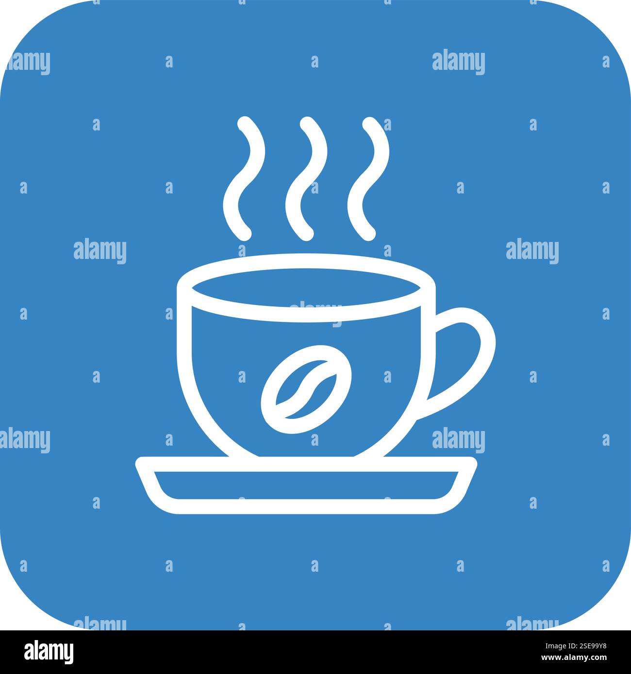 Design-Illustration Des Kaffeevektor-Symbols Stock Vektor