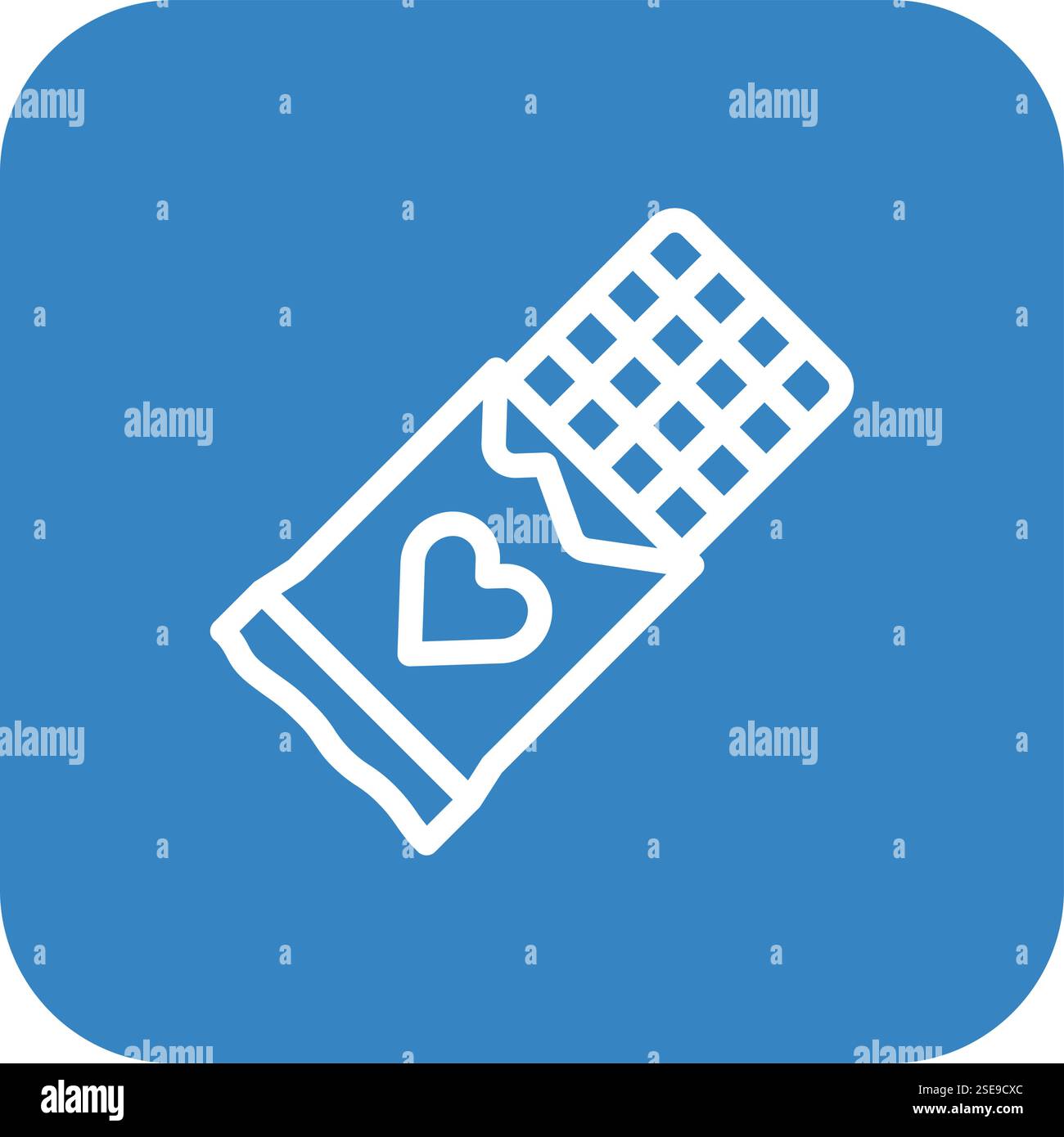 Schokoladenriegel Vektor-Symbol Design Illustration Stock Vektor