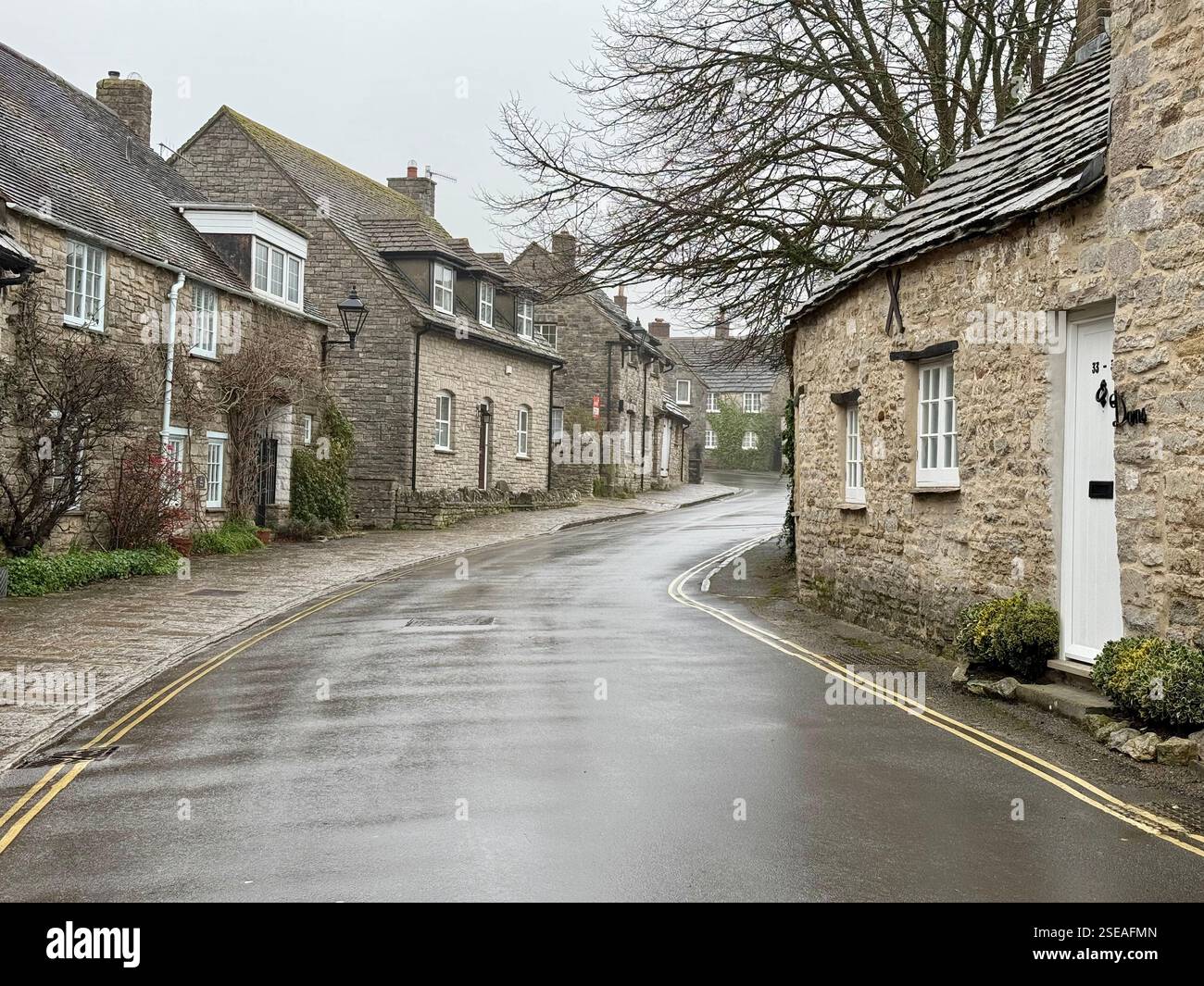 West Street, Corfe Castle, Dorset Stockfoto