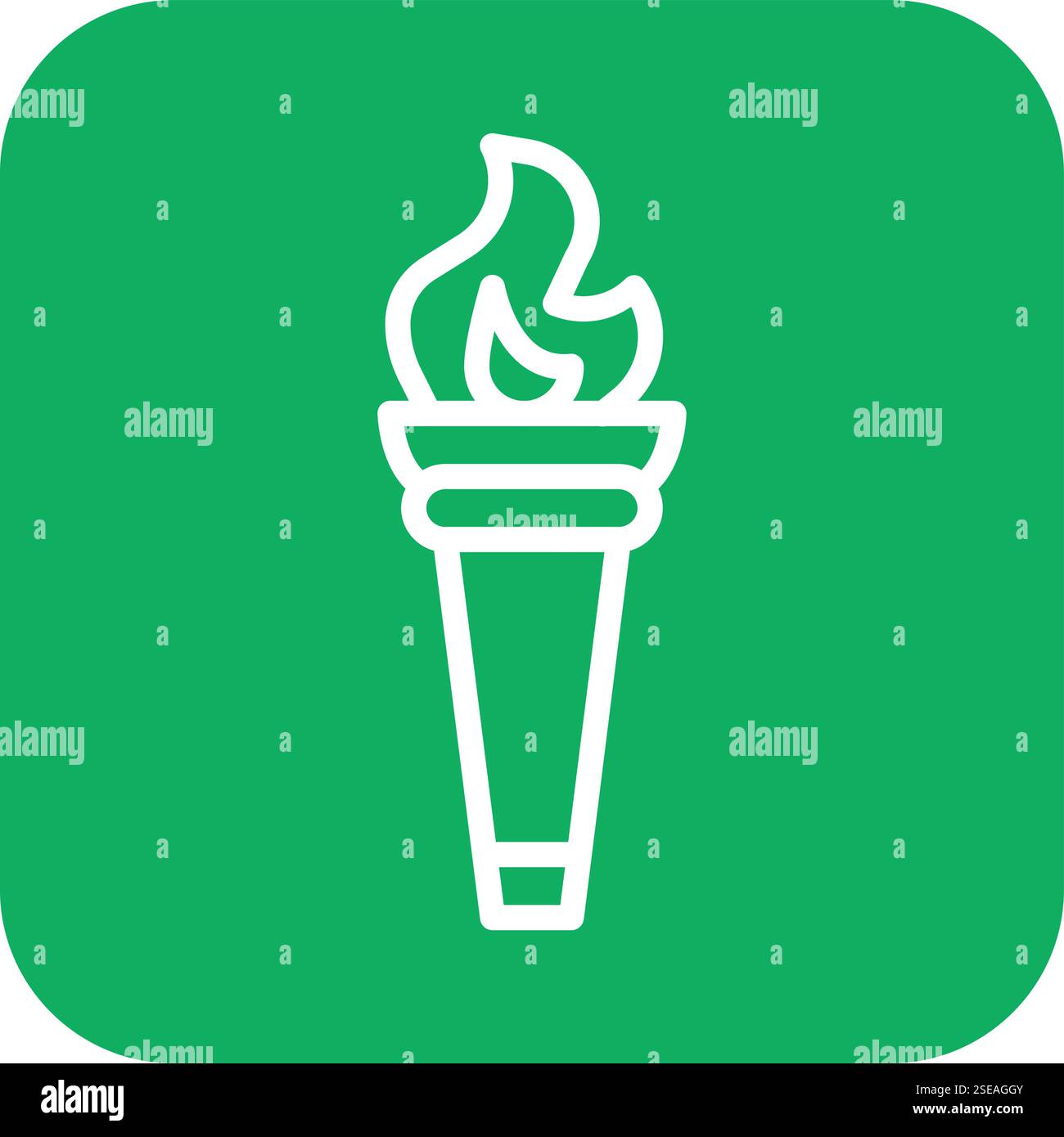 Feuerfackel Vektor Symbol Design Illustration Stock Vektor