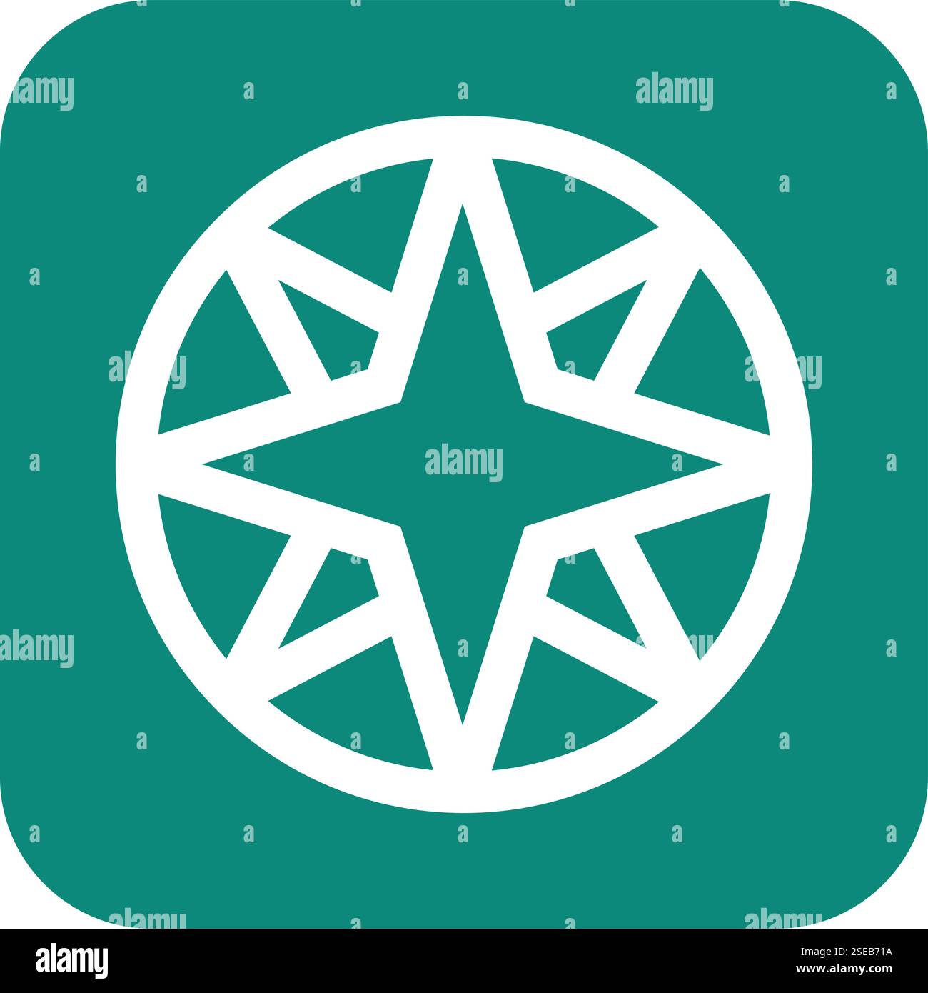 Kompass Rose Vektor Symbol Design Illustration Stock Vektor