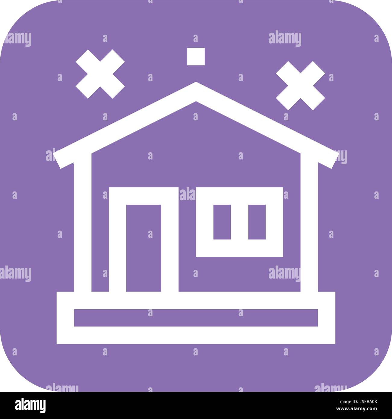 Clean House Vector Icon Design Illustration Stock Vektor