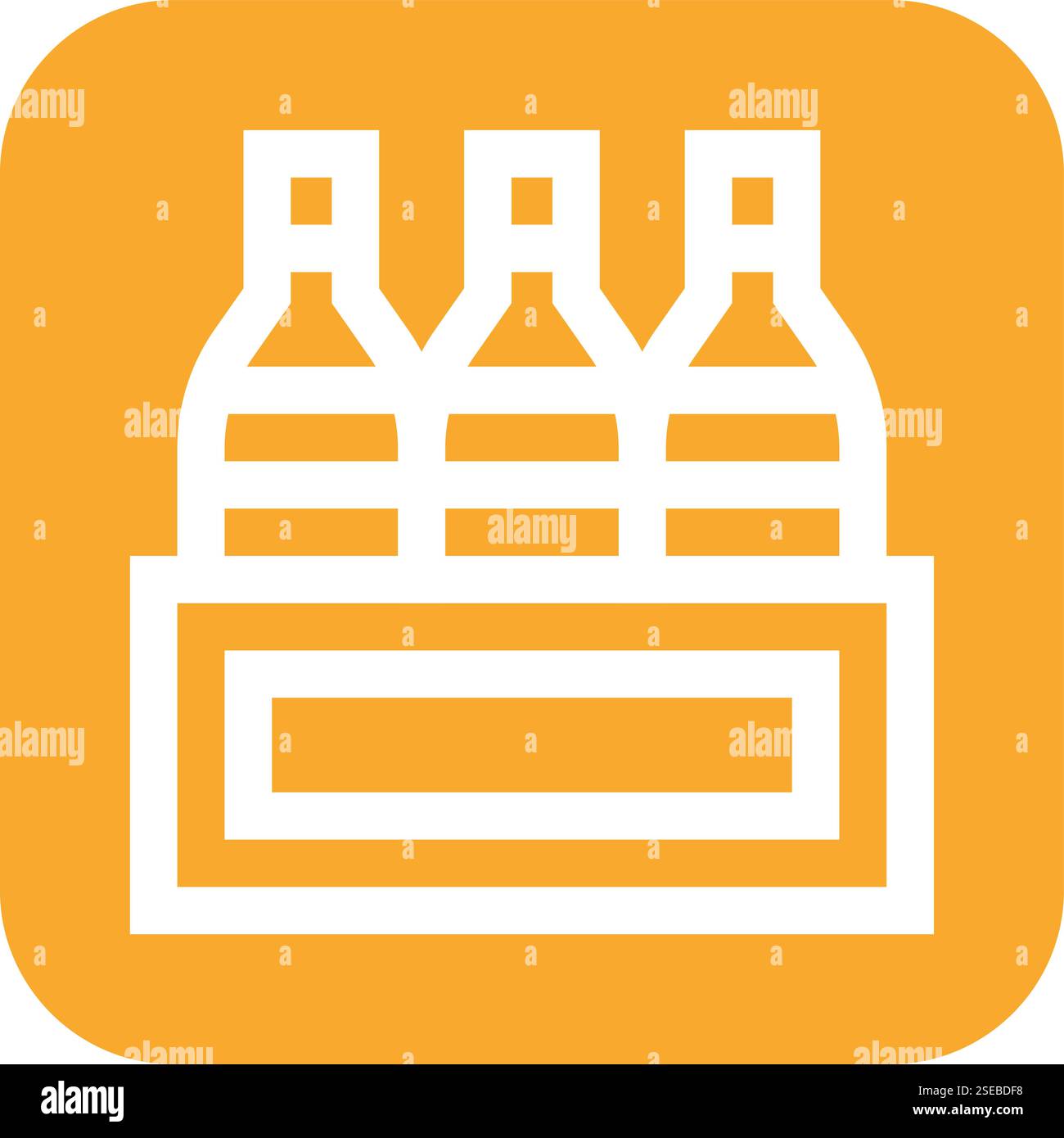 Weinkasten Vektor-Symbol Design-Illustration Stock Vektor