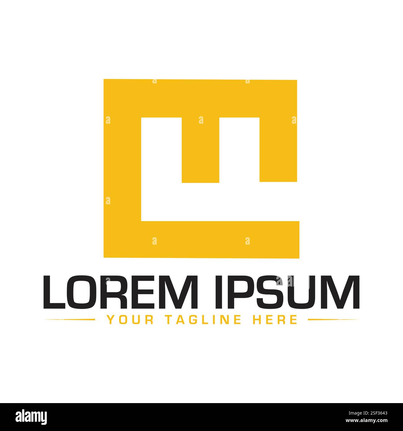 MF Letter Logodesign Stock Vektor