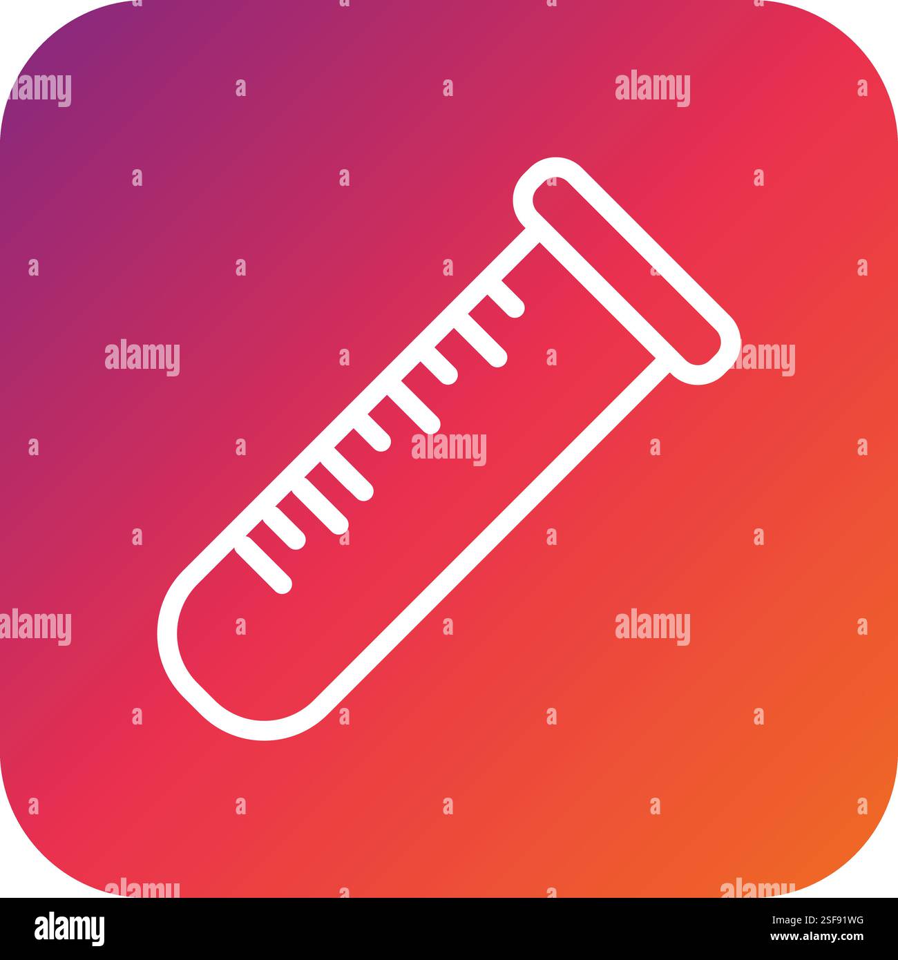 Konstruktionsabbildung Des Vektorsymbols Für Das Teströhrchen Stock Vektor