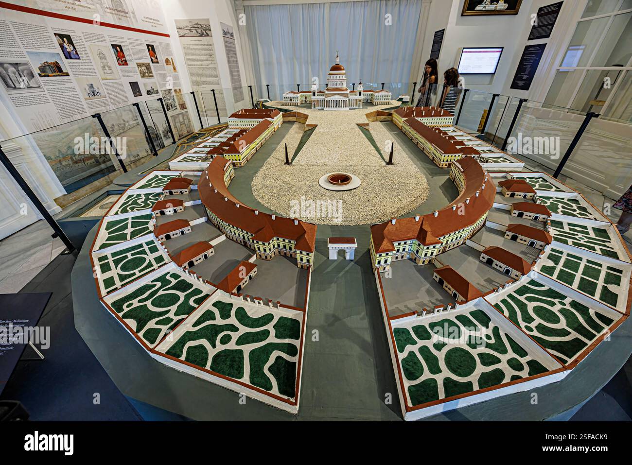 Maßstabsmodell der Basilika, Esztergom, Ungarn Stockfoto
