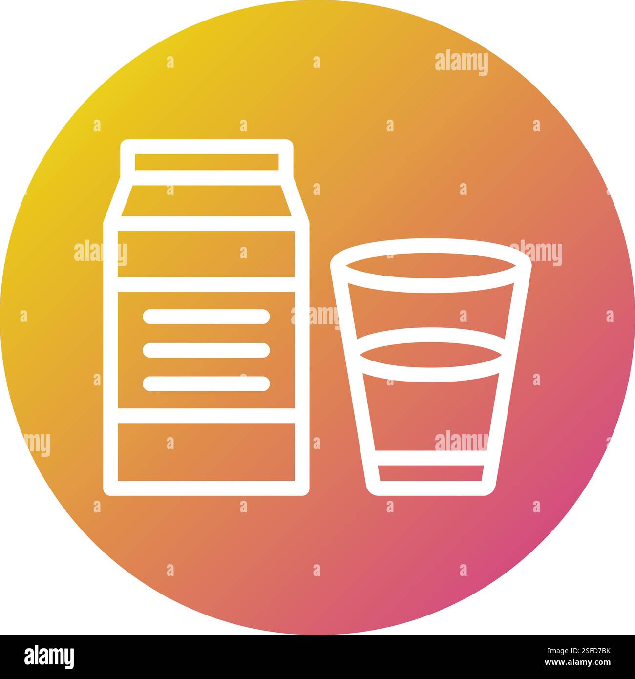 Illustration Des Milchvektor-Symbols Stock Vektor