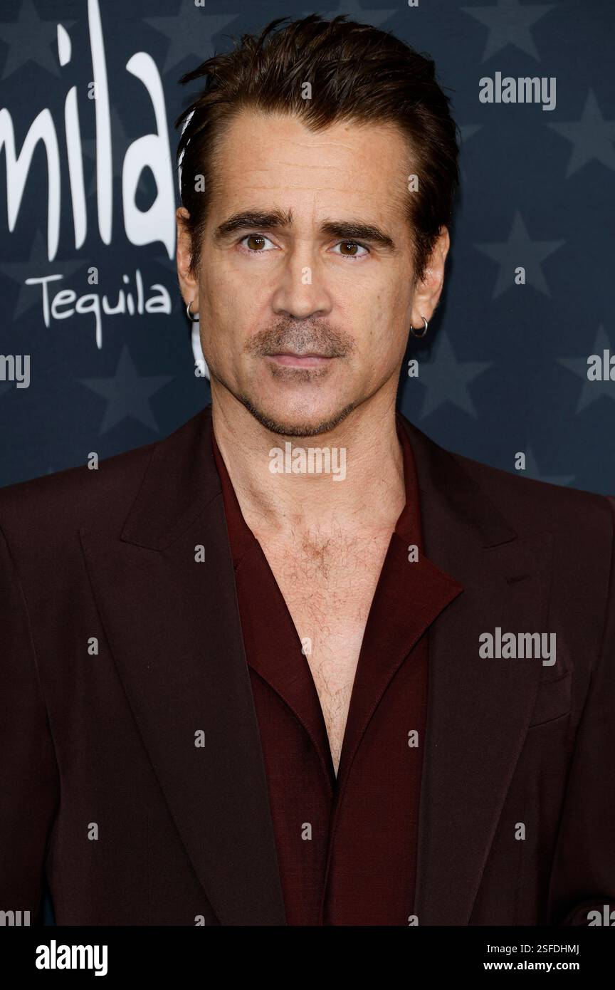 Colin Farrell bei der Verleihung der 30. Critics Choice Awards im Barker Hangar. Santa Monica, 07.02.2025 Stockfoto