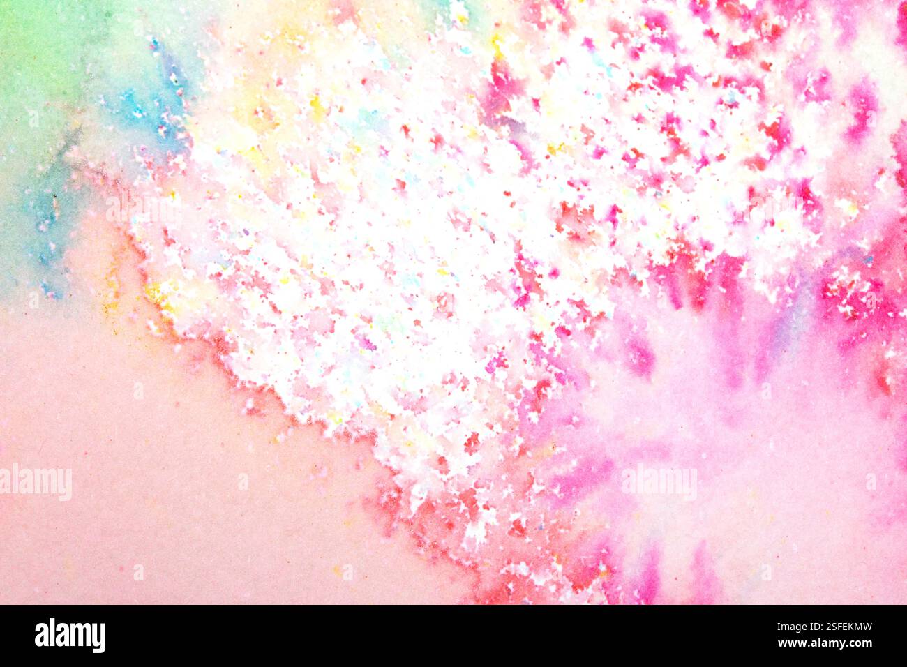 Lebendige, fließende Aquarelle Farbe Swirls Hintergrund Abstract Stockfoto