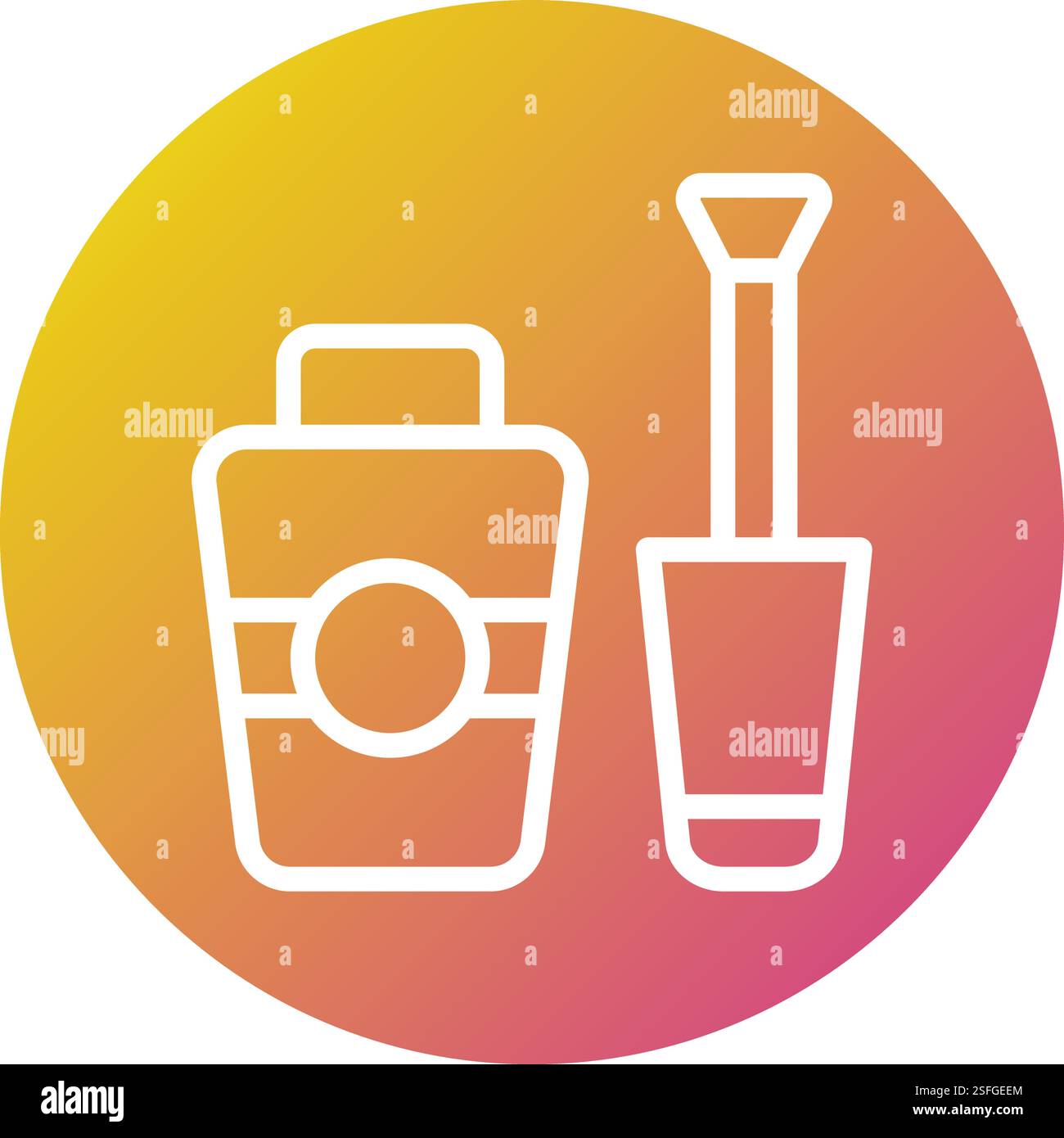 Nagelbürste Vektor-Symbol Design-Illustration Stock Vektor