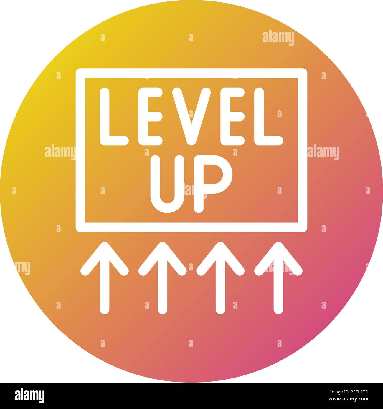 Vektorsymbol für die Ebene erhöhen Stock Vektor