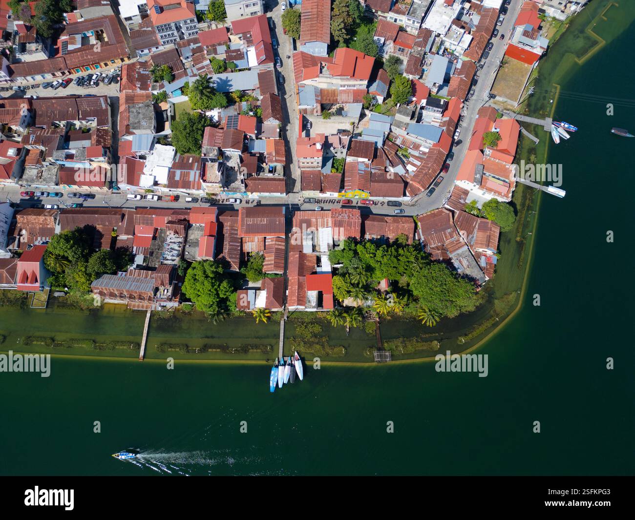 Flores, Guatemala Stockfoto