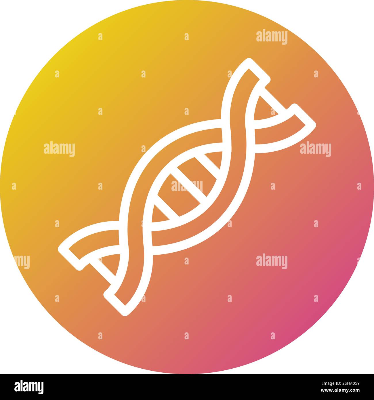 Abbildung Des Dna-Vektor-Symbols Stock Vektor