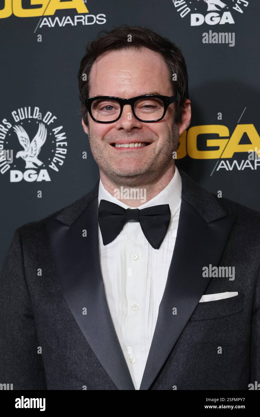 Beverly Hills, USA. Februar 2025. Bill Hader nimmt am 8. Februar 2025 an den 77. Jährlichen Directors Guild of America Awards im Beverly Hilton in Beverly Hills, Kalifornien Teil Foto: Crash/imageSPACE Credit: Imagespace/Alamy Live News Stockfoto